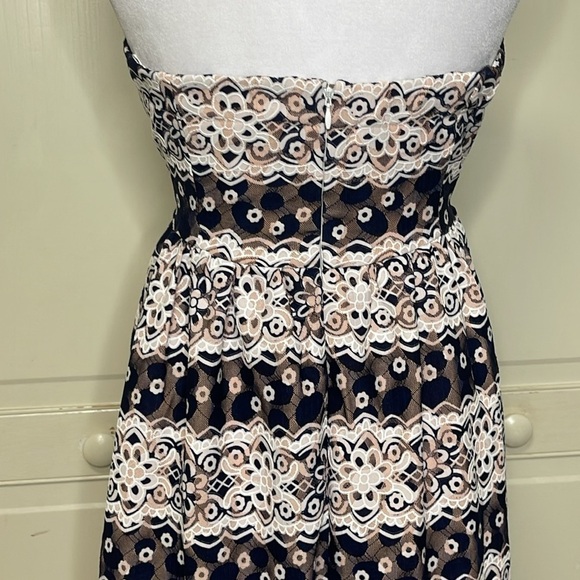 ENDLESS ROSE Women's Strapless Lace Floral Midi  Dress Size S - Picture 6 of 11